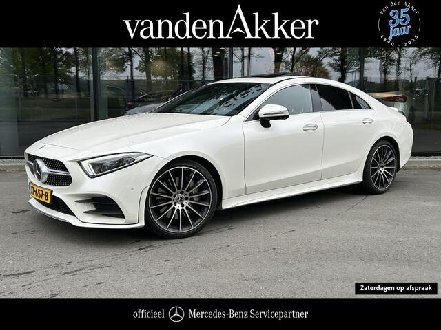 Mercedes-Benz CLS-KLASSE 450 4Matic AMG // Burmester // 360 Camera // Sunroof // Trekhaak // 20 inch // Designo White // Distronic