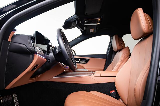 Mercedes-Benz E-KLASSE 300 e Luxury Line Trekhaak - Warmtewerend donkergetint glas - Warmtewerend, donkergetint glas - Sierelementen in openporig bruin esdoorn - Dakbekleding in stof zwart -
