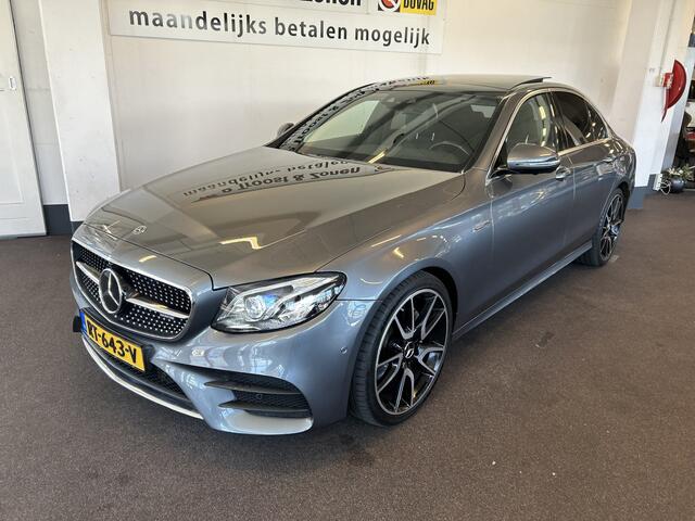 Mercedes-Benz E-KLASSE 250 Premium Plus AMG | E43 uitgevoerd | Panoramadak | 360 camera | Burmester | Sfeerverlichting | Lane assist | Memory seats | Adaptieve cruise control | Adaptief onderstel | Lederen bekleding | Navigatie | Full Laser LED
