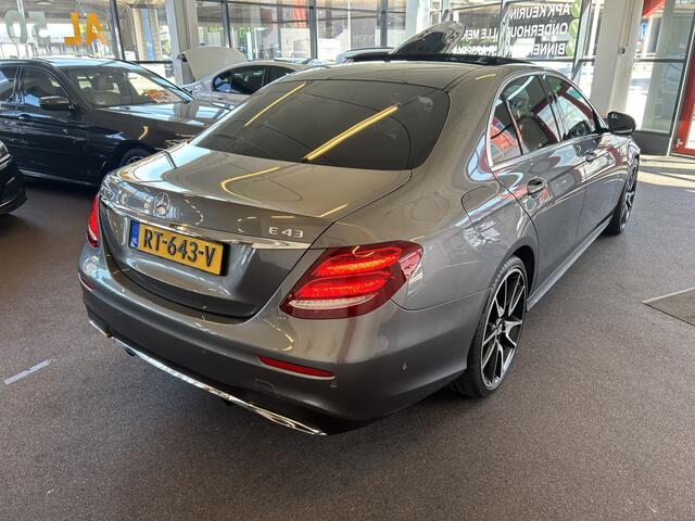 Mercedes-Benz E-KLASSE 250 Premium Plus AMG | E43 uitgevoerd | Panoramadak | 360 camera | Burmester | Sfeerverlichting | Lane assist | Memory seats | Adaptieve cruise control | Adaptief onderstel | Lederen bekleding | Navigatie | Full Laser LED