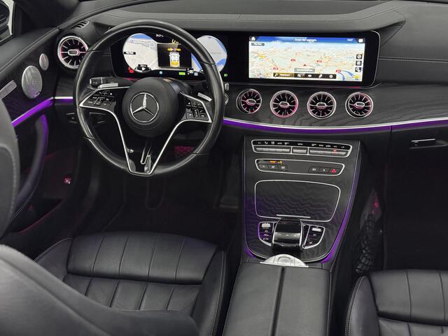 Mercedes-Benz E-KLASSE Cabrio 200 AMG Line Leder, Camera, Navi, Burmeister, Stoelverwarming, Elektrische achterklep, Sfeerverlichting