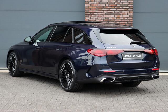 Mercedes-Benz E-estate 220 d 4MATIC AMG Line | Hyperscreen | Distronic+ | Panoramadak | Trekhaak | Burmester | Stoelventilatie | Verwarmd Stuurwiel | HUD | Memory | Digital Light |