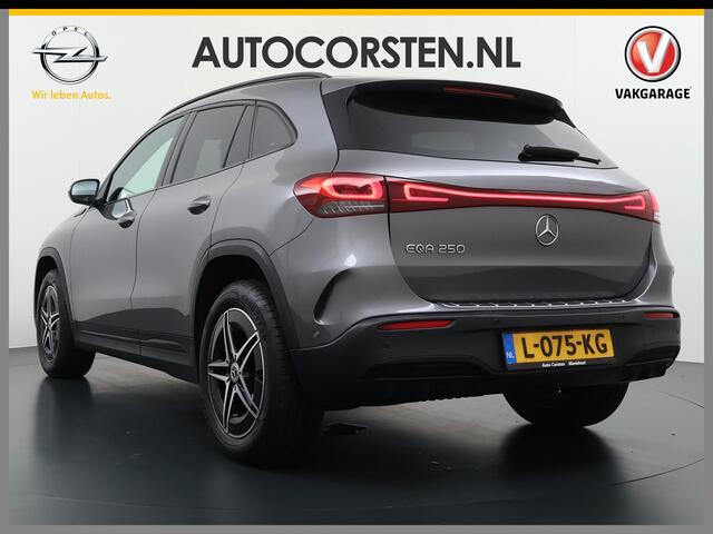Mercedes-Benz EQA 250 AMG 67kWh Pano-/Schuif-Dak Leer/Alcantara Advanced LED-High-Performance Camera Navi+10" Connect Digital-Dash Camera Sport-St+Verwarmd Ecc 191pk AUT. Night-pakket Connect-20 DAB Actieve park-assist+Rem-assistent Adaptive-Gr-licht Stoelverwarming Elek.A