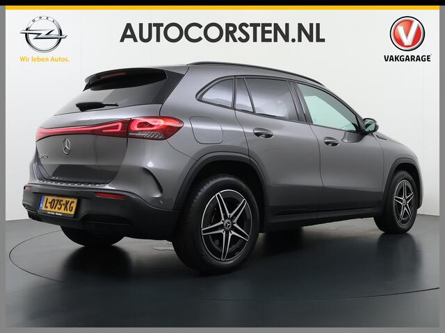 Mercedes-Benz EQA 250 AMG 67kWh Pano-/Schuif-Dak Leer/Alcantara Advanced LED-High-Performance Camera Navi+10" Connect Digital-Dash Camera Sport-St+Verwarmd Ecc 191pk AUT. Night-pakket Connect-20 DAB Actieve park-assist+Rem-assistent Adaptive-Gr-licht Stoelverwarming Elek.A