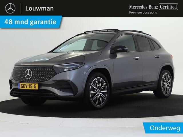 Mercedes-Benz EQA 250+ 71 kWh AMG Nightpakket | Trekhaak | Nightpakket | Alarm | Keyless Go | Sfeerverlichting | Stuur en Stoelverwarming | Car Play | Inclusief 48 maanden Mercedes-Benz Certified garantie voor Europa.