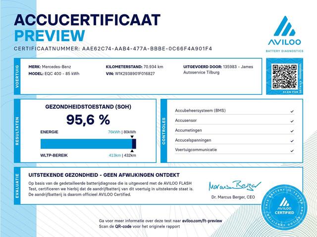 Mercedes-Benz EQC 400 4MATIC AMG Premium 80 kWh BLACK-LINE | TREKHAAK | SCHUIFDAK | EL. ACHTERKLEP
