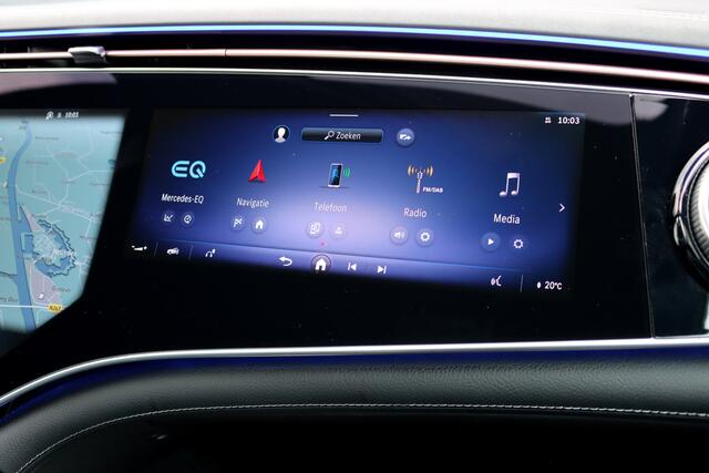 Mercedes-Benz EQE 300 Premium AMG Line 89 kWh | Hyperscreen | Airmatic | Achterasbesturing | Distronic+ | Stoelventilatie | Burmester | HUD | Verwarmd Stuurwiel | Digital Light | Panoramadak | Warmtepomp |