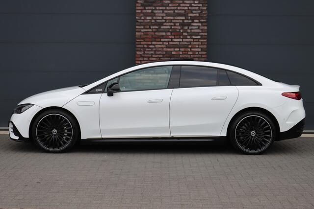 Mercedes-Benz EQE 300 Premium AMG Line 89 kWh | Hyperscreen | Airmatic | Achterasbesturing | Distronic+ | Stoelventilatie | Burmester | HUD | Verwarmd Stuurwiel | Digital Light | Panoramadak | Warmtepomp |