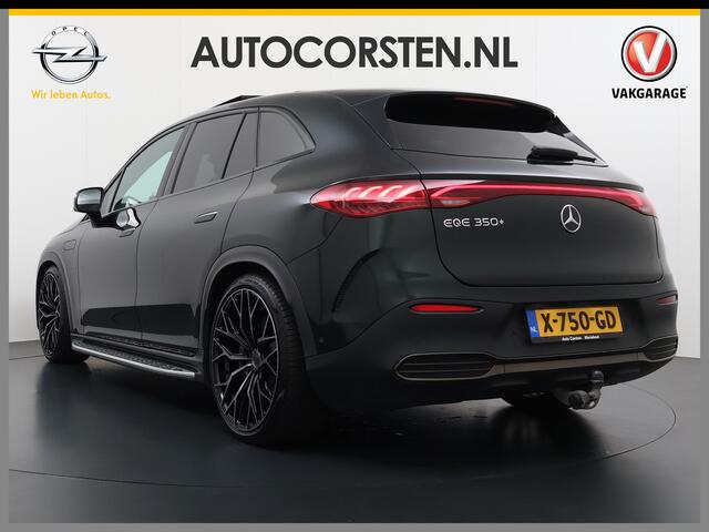 Mercedes-Benz EQE SUV 350+ AMG Line Night+Premium Pack 96kWh Trekhaak 22" Concave Velgen Burmester®Surround Airmatic Distronic plus Adap.Cruise 360°Camera Navi Ecc Warmtepomp Apple Carplay Android Auto Memory Stoelen+Verwarmd Stuurverwarming Sidesteps Keyless High-Definiti