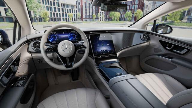 Mercedes-Benz EQS 350 Business Line 90 kWh | Trekhaak | Memory | Panoramadak | Keyless | 19" lichtmetalen velgen |