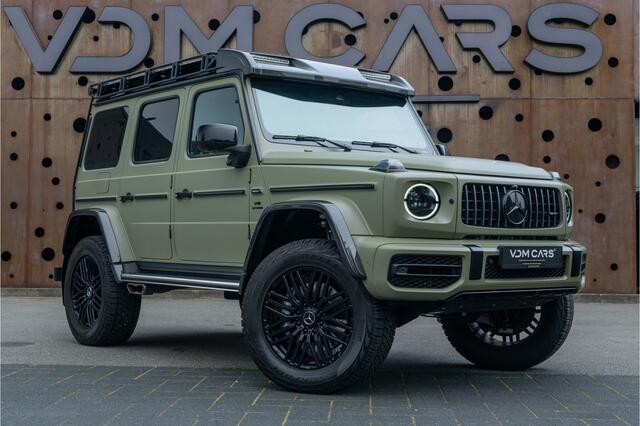 Mercedes-Benz G-KLASSE 63 AMG 4x4² | First 40 | CARBON |AKRAPOVIC| GRIJS KENTEKEN | WRAPP MAT GROEN