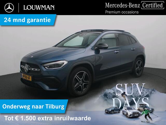 Mercedes-Benz GLA-KLASSE 250 e Business Solution AMG Limited AMG Line | Night Pakket | Panorama Schuif-Kanteldak | Ledkoplampen | Sfeerverlichting | Memory voorstoelen. Inclusief 24 maanden MB Certified garantie voor Europa.