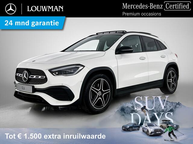 Mercedes-Benz GLA-KLASSE 200 Business Solution AMG | Panoramadak | Achteruitrijcamera | Multibeam Koplampen | Memory Stoelen | Inclusief 24 maanden MB Certified garantie voor Europa.