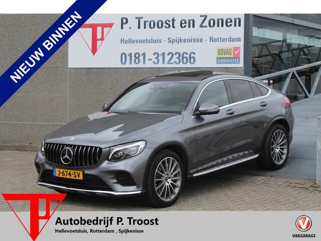 Mercedes-Benz GLC-KLASSE Coupé 250 4MATIC Schuif-kantel dak/AMG pakket/360° camera/Elektrisch verstelbare stoelen met memory/Stoelverwarming voor en achter/Dodehoek detectie/Navigatie/Apple carplay/Parkeersensoren rondom/Adaptive cruise control/Elektrische achterklep/Infotainment
