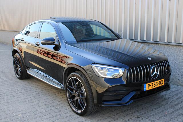 Mercedes-Benz GLC-KLASSE Coupé 300e 4M AMG Schuifdak | Trekhaak | Bruin Leder | 360 Camera | Night | 21" AMG Velgen | BTW