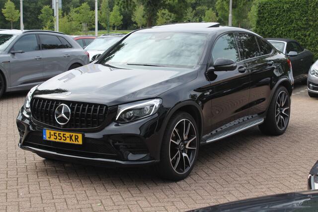 Mercedes-Benz GLC-KLASSE Coupé AMG 43 4MATIC / Schuifdak / 360Camera / Head-up / Burmester / Carbon intr. / 21'' / Memory seats / Keyless / Treeplanken / LED / Dodehoek / DAB / Stoelverwarming / ACC