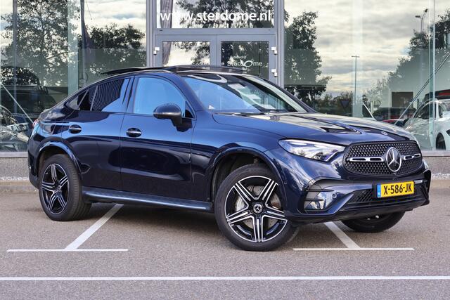 Mercedes-Benz GLC-KLASSE Coupé 300e 4MATIC AMG Line l Panoramadak l Niveau- regeling l KEYLESS GO l Rij-assistentie plus l Digital Light l Memory pakket l MBUX l 360 gr Camera l Trekhaak Wegklapbaar l DAB l Sfeerverlichting l Burmester l Night pakket l stoelverwarming V + A l
