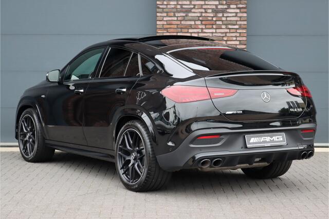 Mercedes-Benz GLE-KLASSE Coupé AMG 53 4MATIC+ Premium+ Aut9 | Airmatic | Distronic+ | Panoramadak | Massage | Trekhaak | Vlakkenverwarming | HUD | Carbon | Schakelbare Uitlaat | Stoelventilatie | Luchtkwaliteitspakket |