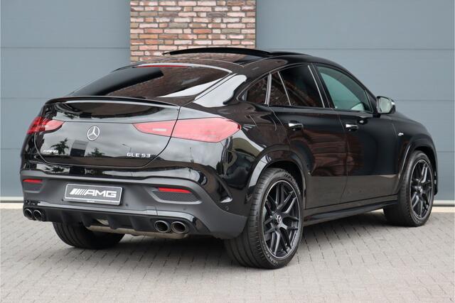 Mercedes-Benz GLE-KLASSE Coupé AMG 53 4MATIC+ Premium+ Aut9 | Airmatic | Distronic+ | Panoramadak | Massage | Trekhaak | Vlakkenverwarming | HUD | Carbon | Schakelbare Uitlaat | Stoelventilatie | Luchtkwaliteitspakket |