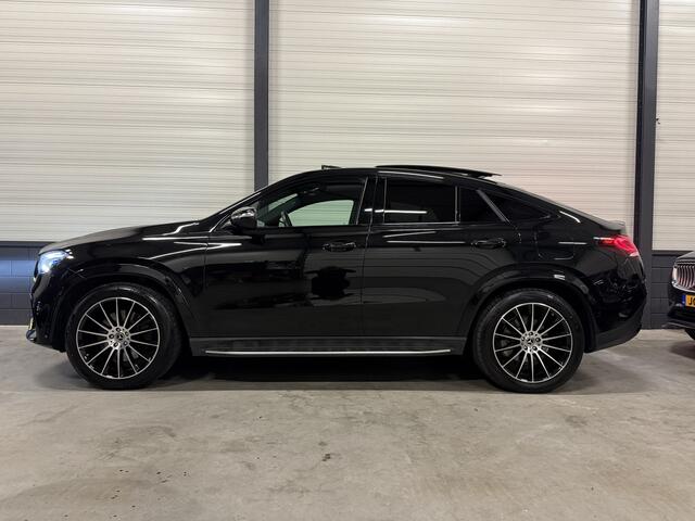 Mercedes-Benz GLE-KLASSE Coupé 350 e 4MATIC AMG PANO/LUCHTVERING/BURMESTER/TREKHAAK/HEAD-UP/ACC/CAMERA/MEMORY+MASSAGE/DISTRONIC/21"/BLACK STYLE/VOLLEDIG MERCEDES DEALER HISTORIE