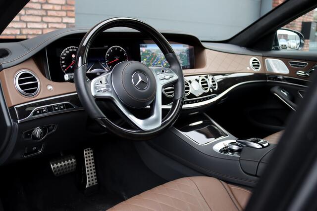 Mercedes-Benz S-KLASSE 560 V8 Lang AMG Line Premium+ | Distronic+ | Memory V+A | Stoelventilatie | Burmester | HUD | Surround Camera | Softclose | Keyless Go | Zonweringspakket |
