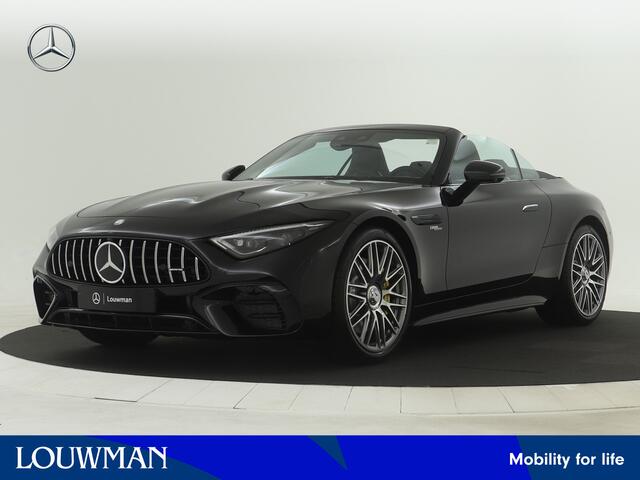 Mercedes-Benz SL-KLASSE Roadster 43 | AMG DYNAMIC PLUS pakket | AMG Nightpakket | V8 Stylingpakket exterieur | 21" 10-dubbelspaaks gesmede AMG-velgen, zilver | ENERGIZING-pakket | Burmester Surround Sound systeem | Parkeerpakket met achteruitrijcamera |