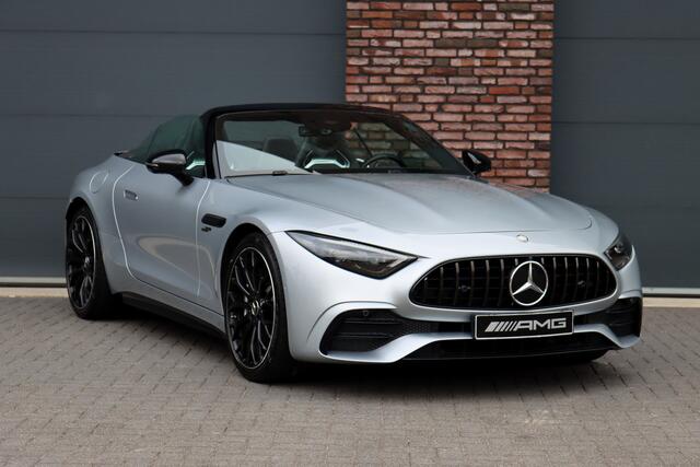 Mercedes-Benz SL-KLASSE Roadster AMG 43 Premium Aut9 | 381pk | Performance-stoelen | Burmester | Stoelventilatie | Airscarf | Verwarmd Stuurwiel | Digital Light | Surround Camera | HUD | Contourstoelen |