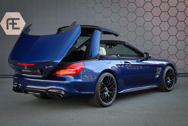 Mercedes-Benz SL-KLASSE AMG 63 | AMG DRIVERS PACKAGE | B&O | KERAMISCH | MAGIC SKY CONTROL | STOELKOELING/VERWARMING/MASSAGE | DISTRONIC PLUS | AIRSCARF | ACTIVE BODY CONTROL | MULTICONTOURZETELS | IWC KLOK | ETC