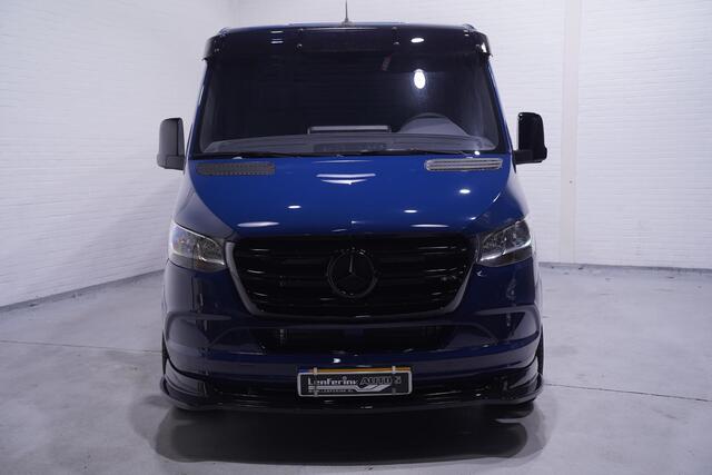 Mercedes-Benz SPRINTER 215 CDI 150 pk L2H1 Black&Blue Edition 18' LMV Airco, Zwarte Grille + Spiegelkappen, Zonneklep, 2-Zits, Nieuw