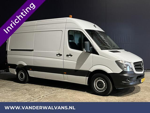Mercedes-Benz SPRINTER 316 CDI 164pk L2H2 inrichting Euro6 Airco | 2800kg trekhaak | Omvormer Cruisecontrol, Parkeersensoren