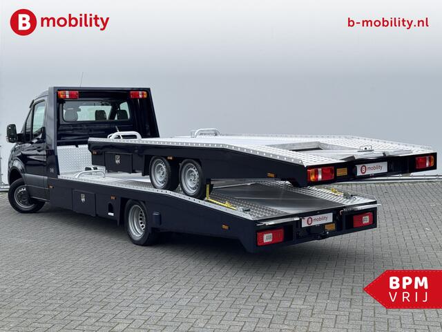 Mercedes-Benz SPRINTER 519 CDI Tijhof AluLiner + Aanhanger Leer Luchtvering NIEUW! MJ.2025 Autotransporter/ Oprijwagen | Lier | 3-Zitplaatsen | AppleCarPlay | DAB | Adaptive Cruise Control | Navigatie | Trekhaak