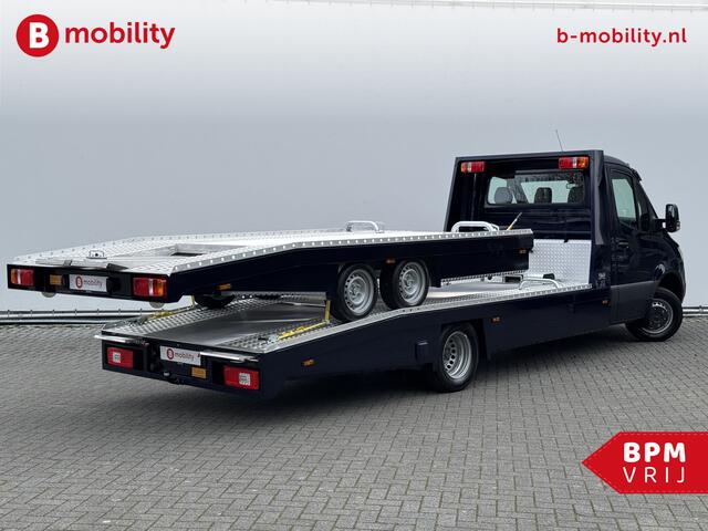 Mercedes-Benz SPRINTER 519 CDI Tijhof AluLiner + Aanhanger Leer Luchtvering NIEUW! MJ.2025 Autotransporter/ Oprijwagen | Lier | 3-Zitplaatsen | AppleCarPlay | DAB | Adaptive Cruise Control | Navigatie | Trekhaak