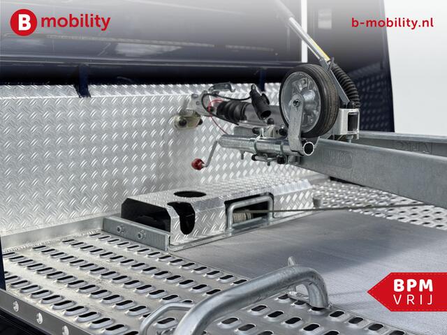 Mercedes-Benz SPRINTER 519 CDI Tijhof AluLiner + Aanhanger Leer Luchtvering NIEUW! MJ.2025 Autotransporter/ Oprijwagen | Lier | 3-Zitplaatsen | AppleCarPlay | DAB | Adaptive Cruise Control | Navigatie | Trekhaak