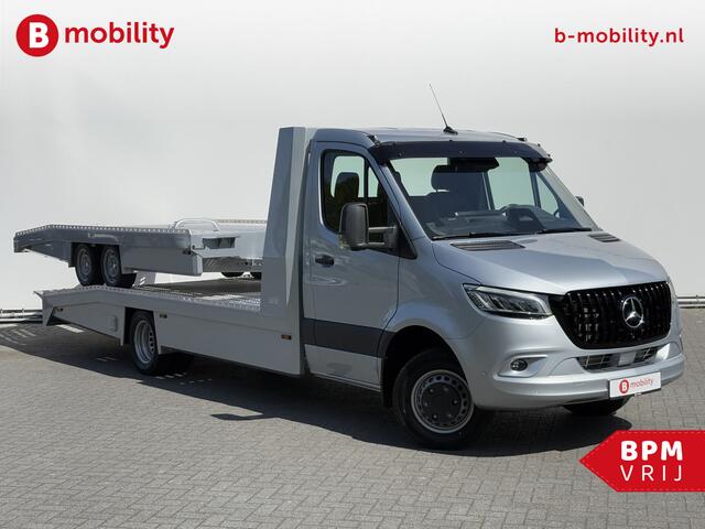 Mercedes-Benz SPRINTER 519 CDI Tijhof AluLiner Luchtvering NIEUW! MJ.2025 Autotransporter/ Oprijwagen | Leer | Zonneklep | Lier | 3-Zitplaatsen | Apple CarPlay | DAB | Adaptive Cruise Control | Navigatie | Trekhaak