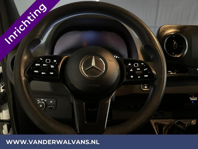 Mercedes-Benz SPRINTER 316 CDI 164pk L2H2 inrichting Euro6 Airco | 2800kg Trekhaak | Camera | Apple Carplay | Parkeersensoren inklapbare spiegels, standkachel, cruisecontrol, MBUX, Android auto