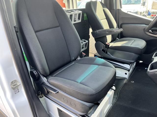 Mercedes-Benz SPRINTER 514 2.2 CDI L3 DC Hiab 018 laadkraan Airco Trekhaak 2000 kg trekgewicht Kastinrichting 1e eigenaar ex Overheid 2-Persoons Openlaadbak Kraan Pick-up P-up Gereedschapskist Euro 6