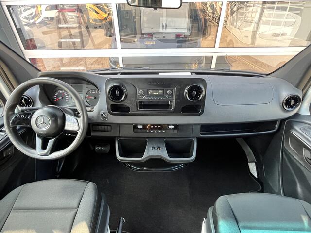 Mercedes-Benz SPRINTER 514 2.2 CDI L3 DC Hiab 018 laadkraan Airco Trekhaak 2000 kg trekgewicht Kastinrichting 1e eigenaar ex Overheid 2-Persoons Openlaadbak Kraan Pick-up P-up Gereedschapskist Euro 6
