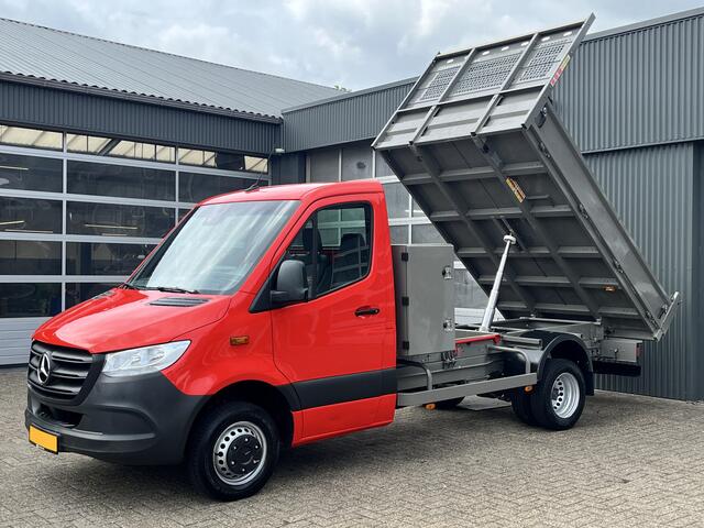 Mercedes-Benz SPRINTER 514 2.2 CDI Kipper Airco Trekhaak 3500kg trekgewicht Telefoonverbinding 3-Persoons Gereedschapskist Kieper Open laadbak Bpm vrij voor particulier gebruik!!