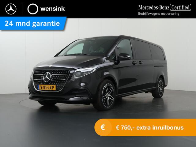 Mercedes-Benz V-KLASSE 250d 4-MATIC XL L3 AVANTGARDE | DUBBELE CABINE | 360 CAMERA | DISTRONIC PLUS | LEDER ZWART "LUGANO" | ALARM | STOELVERWARMING | NAVIGATIE | CARPLAY | ANDROID AUTO | AUTOMATISCHE AIRCO | DAB+ |