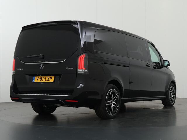 Mercedes-Benz V-KLASSE 250d 4-MATIC XL L3 AVANTGARDE | DUBBELE CABINE | 360 CAMERA | DISTRONIC PLUS | LEDER ZWART "LUGANO" | ALARM | STOELVERWARMING | NAVIGATIE | CARPLAY | ANDROID AUTO | AUTOMATISCHE AIRCO | DAB+ |