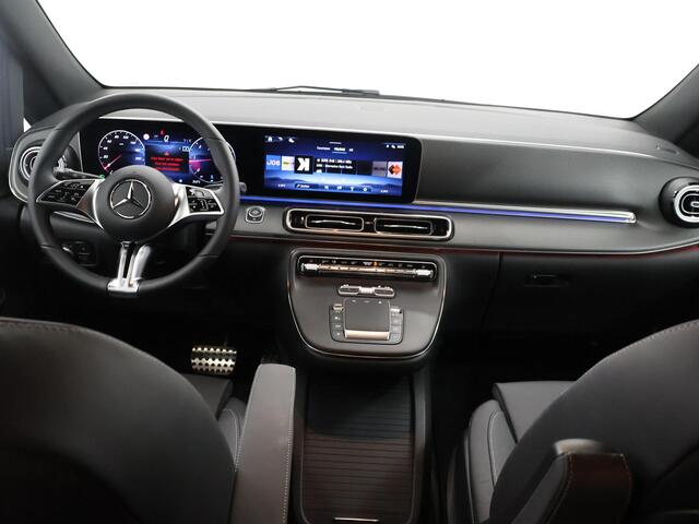Mercedes-Benz V-KLASSE 250d 4-MATIC XL L3 AVANTGARDE | DUBBELE CABINE | 360 CAMERA | DISTRONIC PLUS | LEDER ZWART "LUGANO" | ALARM | STOELVERWARMING | NAVIGATIE | CARPLAY | ANDROID AUTO | AUTOMATISCHE AIRCO | DAB+ |