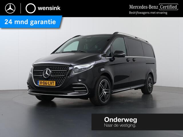 Mercedes-Benz V-KLASSE 300d | L2 Lang | AMG | Dubbele Cabine | BURMESTER | 360 CAMERA | DISTRONIC PLUS | LEDER ZWART "LUGANO" | ALARM | STOELVERWARMING | NAVIGATIE | CARPLAY | ANDROID AUTO | CLIMATE CONTROL | DAB+ | CERTIFIED