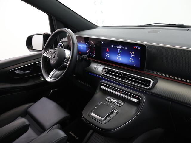Mercedes-Benz V-KLASSE 300d | L2 Lang | AMG | Dubbele Cabine | BURMESTER | 360 CAMERA | DISTRONIC PLUS | LEDER ZWART "LUGANO" | ALARM | STOELVERWARMING | NAVIGATIE | CARPLAY | ANDROID AUTO | CLIMATE CONTROL | DAB+ | CERTIFIED