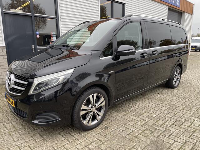 Mercedes-Benz V-KLASSE 250d 190pk automaat Lang L2H1 DC 5 persoons Avantgarde / vaste prijs rijklaar ¤ 39.950 marge / lease vanaf ¤ 652 / zwart leer / electrische schuifdeuren / zwart metallic / burmester