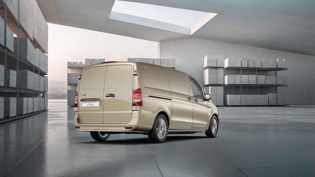 Mercedes-Benz VITO eVito 112 L2 66 kWh | Nieuwe kleur Kalaharigold | Achterdeuren | Stoelverwarming | Navigatie | Apple Car Play & Android Auto