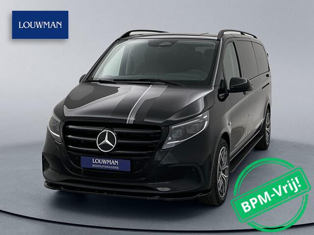 Mercedes-Benz VITO 119 CDI L3 DC *Edition* Leder Dubbel cabine 19"inch AMG Black-Pack Extra Lang Dubbele Schuifdeur Multibeam LED Trekhaak Achteruitrijcamera Betimmering