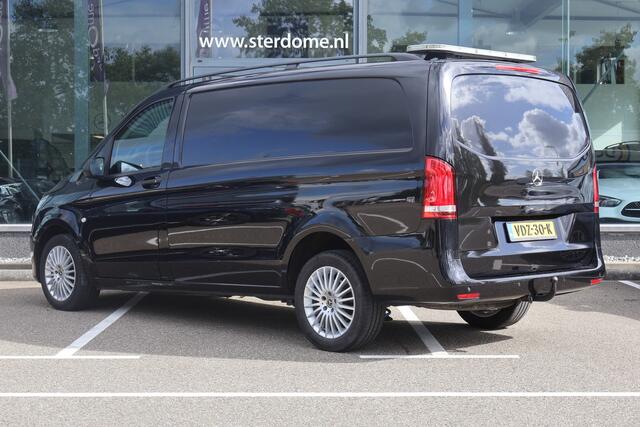 Mercedes-Benz VITO 114 CDI Lang l Trekhaak l Becker MAP Pilot l Camera l LED intelligent l Comfortstoelen voor best. + bijrijder l Airco l Houten vloer l THERMOTRONIC l LM velgen l Dakrails l Tussenschot l
