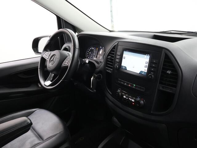 Mercedes-Benz VITO 124 CDI | Aut. | L3 XL | Dubbele Cabine | 237 PK | Navigatie | Bluetooth | Stoelverwarming | Cruise Control | Climate Control | 5-zits | Lederen Bekleding | 2500 KG. AHG | Certified