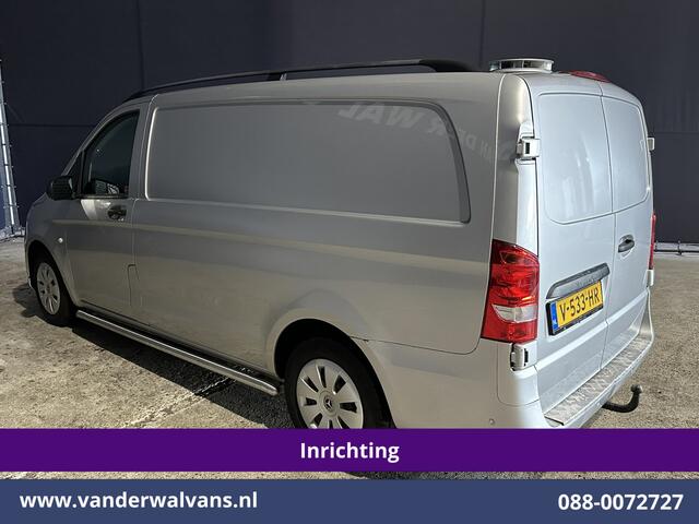 Mercedes-Benz VITO 111 CDI L2H1 inrichting Euro6 Airco | Camera | Navigatie | Cruisecontrol | Trekhaak Parkeersensoren, Sidebars, Bijrijdersbank