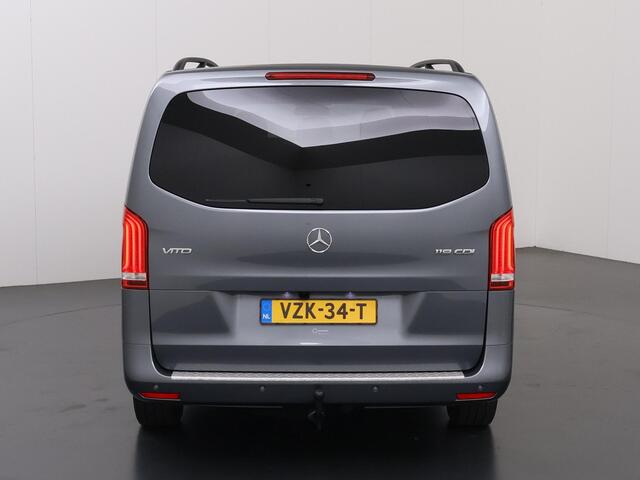 Mercedes-Benz VITO 119 CDI | L3 XL | DUBBEL CABINE | 190 PK | AUT. | LED | NAVIGATIE | CLIMATE CONTROL | CAMERA | PARKEERSENSOREN | BETIMMERDE LAADRUIMTE | TREKHAAK | METALLIC | CARPLAY / ANDROID AUTO | 17" LICHTMETALEN WIELEN